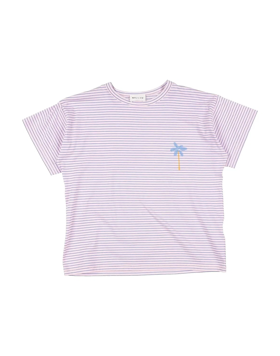 Детская футболка для девочек с полосками Morley, Light Pink