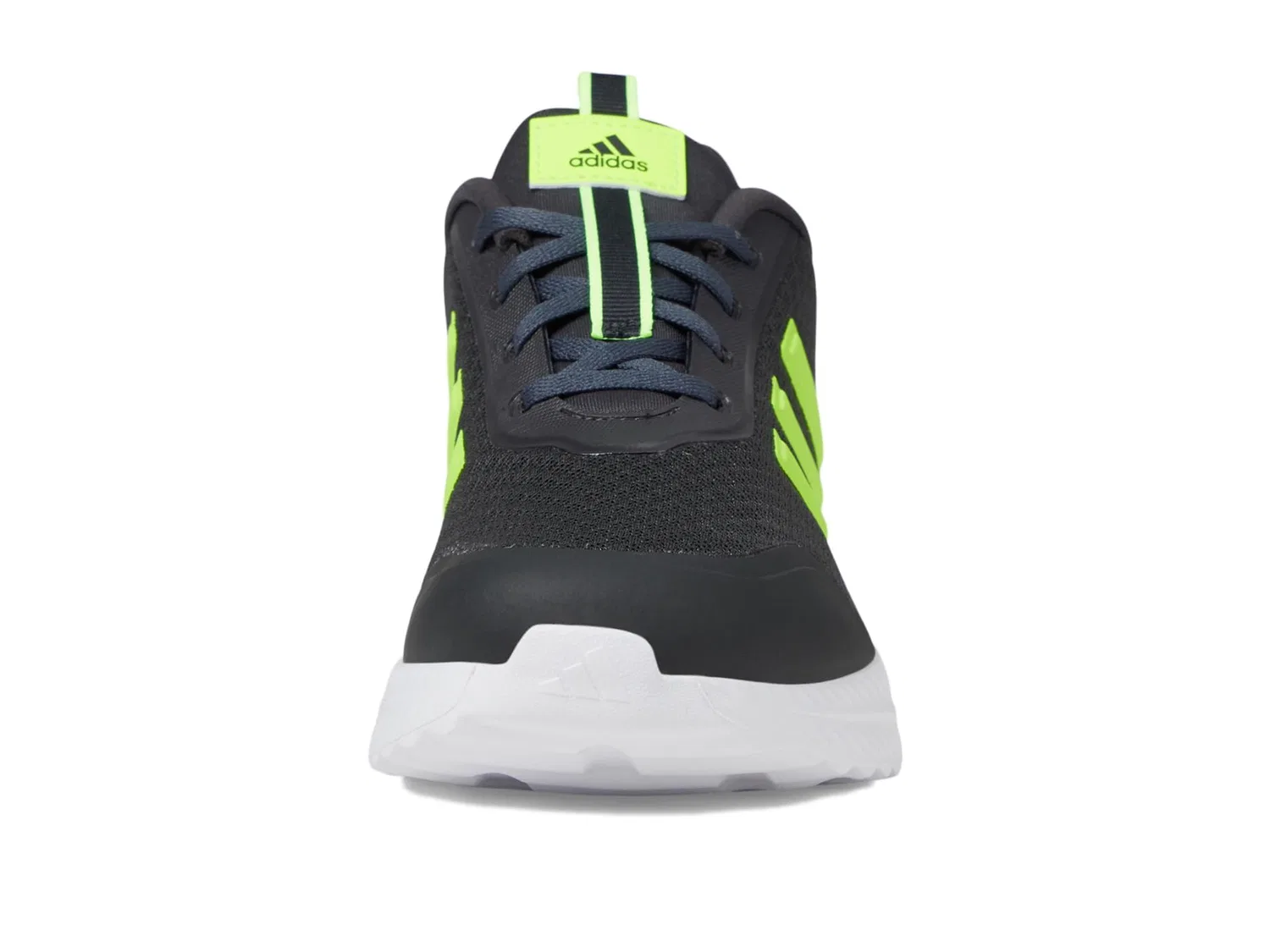 Детские кроссовки для девочек с сетчатым верхом Adidas, White Polished Lemon Carbon — фото 4