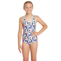 Детский купальник с принтом Flowerpatch Rowleeback Zoggs, Blau