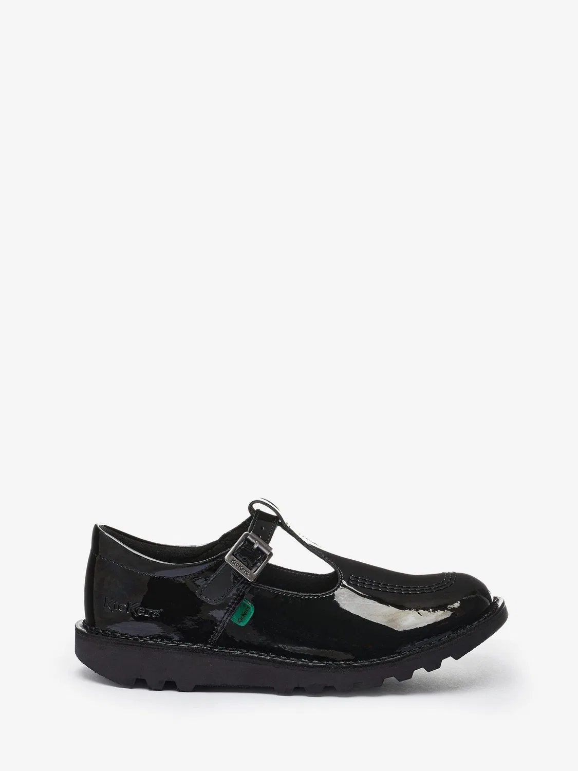 Туфли T-bar Kickers Black Patent, черный
