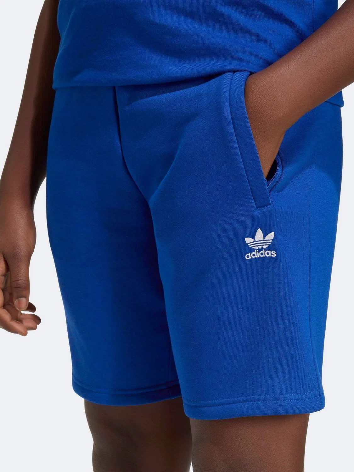 Шорты из флиса, Regular Fit, adidas Originals, синие — фото 4