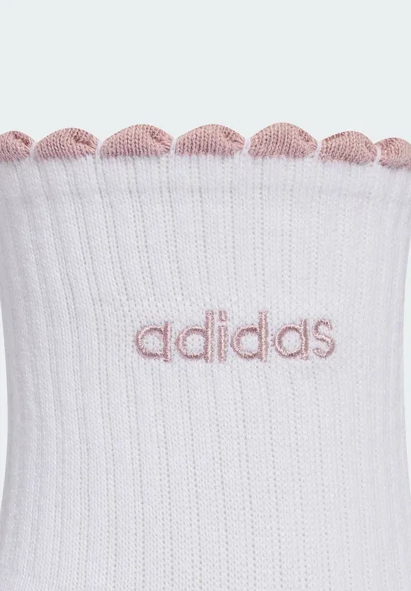 Женские носки-полуторки, 3 пары, спортивная упаковка - спортивные носки Adidas Performance, белый/коричневый/сиреневый/бежевый — фото 3