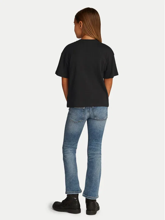 Футболка boxy fit Script Logo Calvin Klein Jeans, черный — фото 2