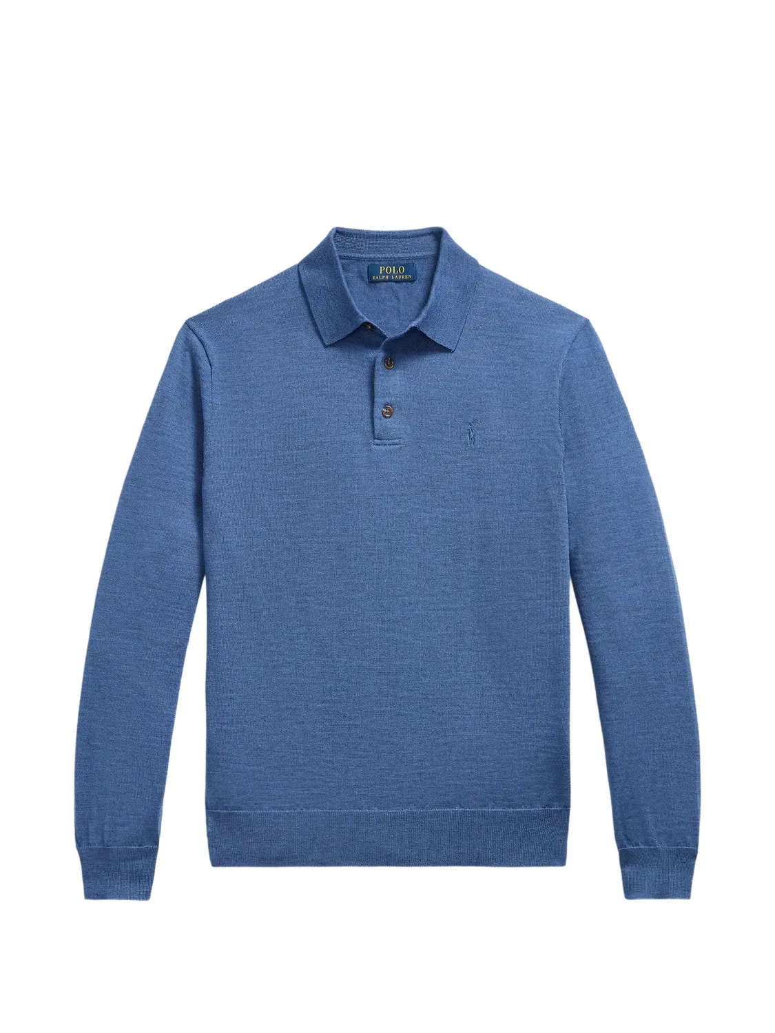 Polo Ralph Lauren Джемпер-поло шерстяной синий