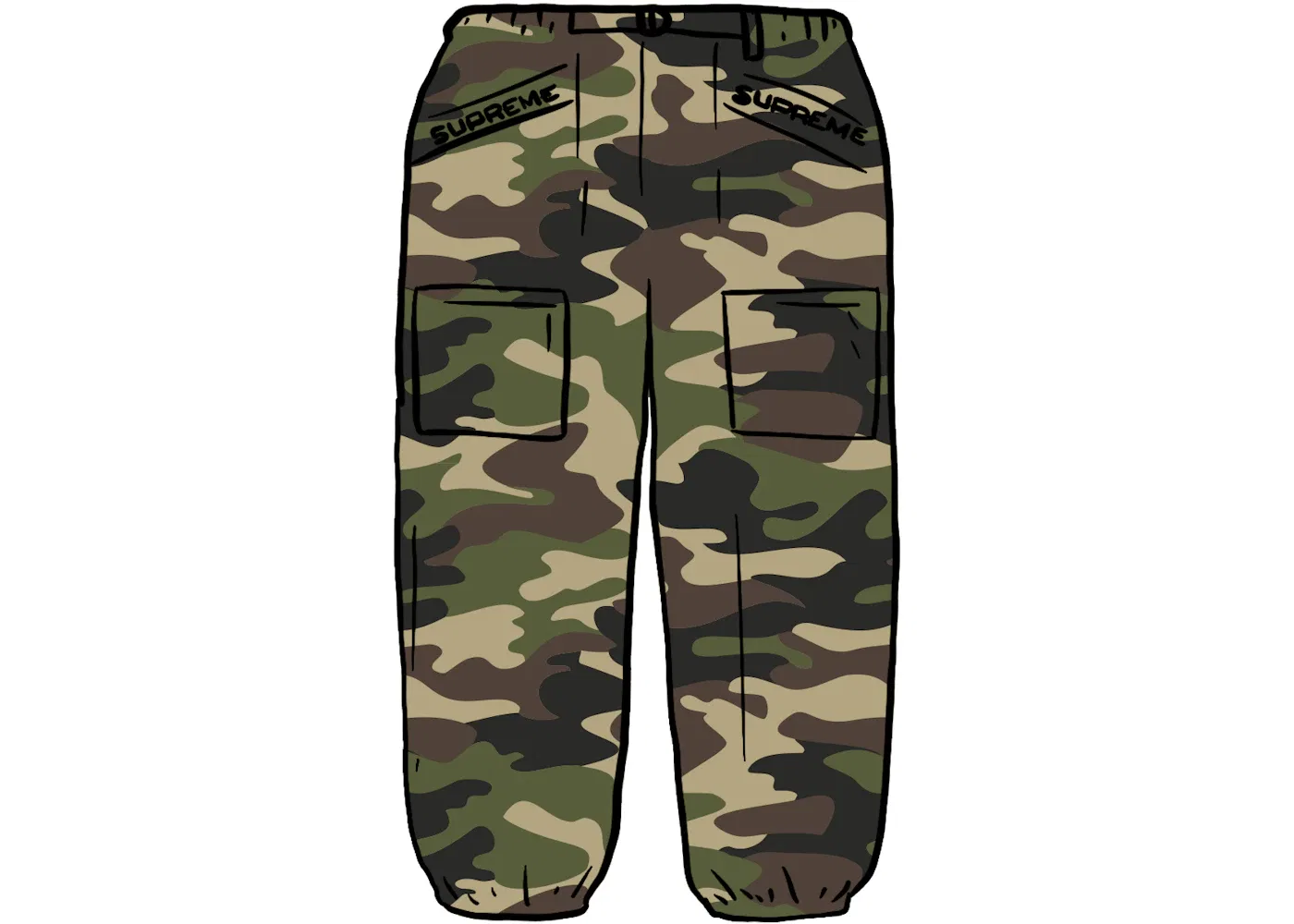Мужские брюки с ремнем Utility Belted Pant Supreme, Woodland Camo