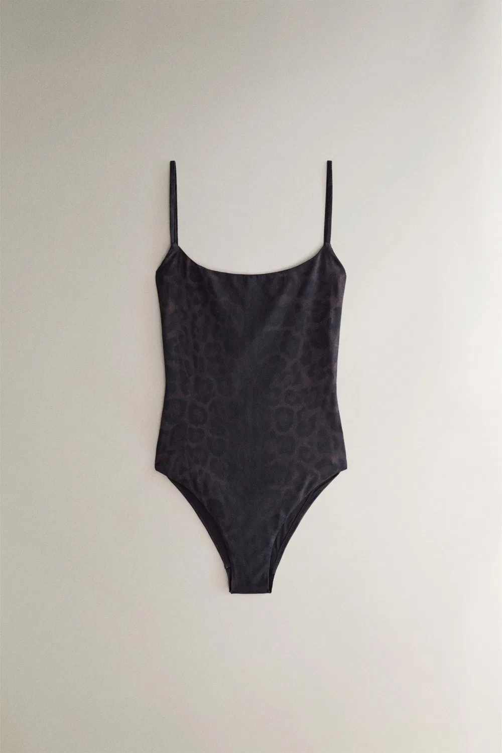 Пляжный купальник с животным принтом ZARA, Brown