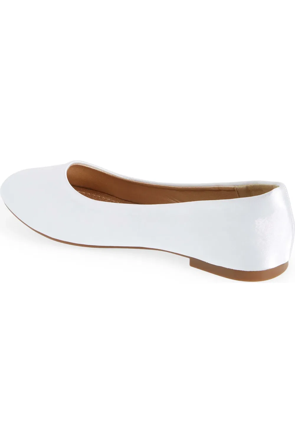 Балетки детские из замшевой кожи Dream Pairs, White/Satin — фото 2