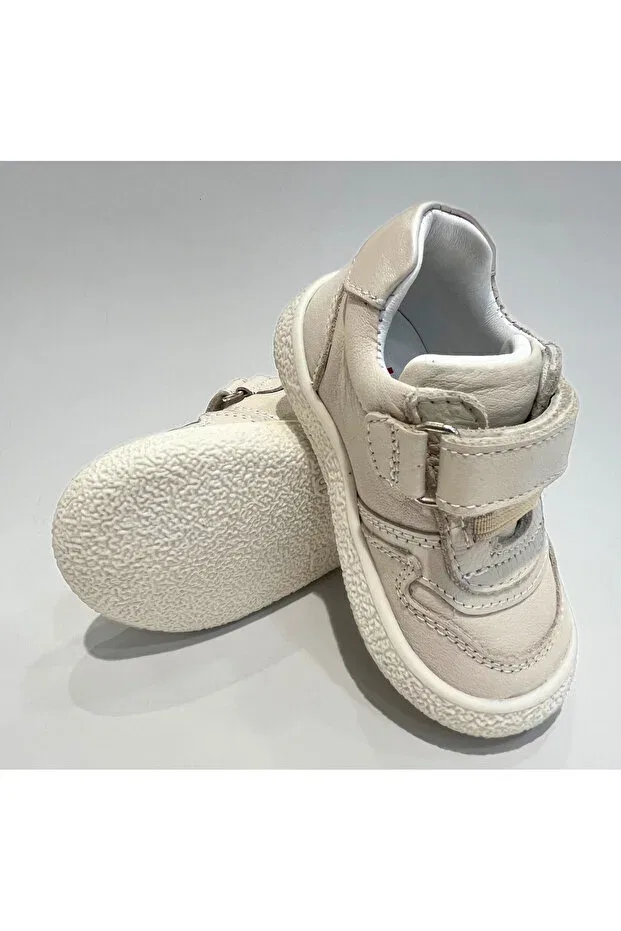 Детские туфли для девочек из натуральной кожи Basics Lepi Kids, Beige — фото 2