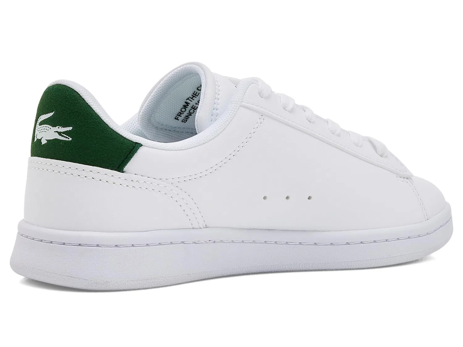 Кроссовки Carnaby Set (для маленьких и больших детей) Lacoste Kids, White/Dark Green — фото 4