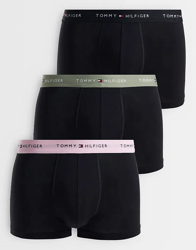 Трусы Signature Cotton 3 шт Tommy Hilfiger, черный