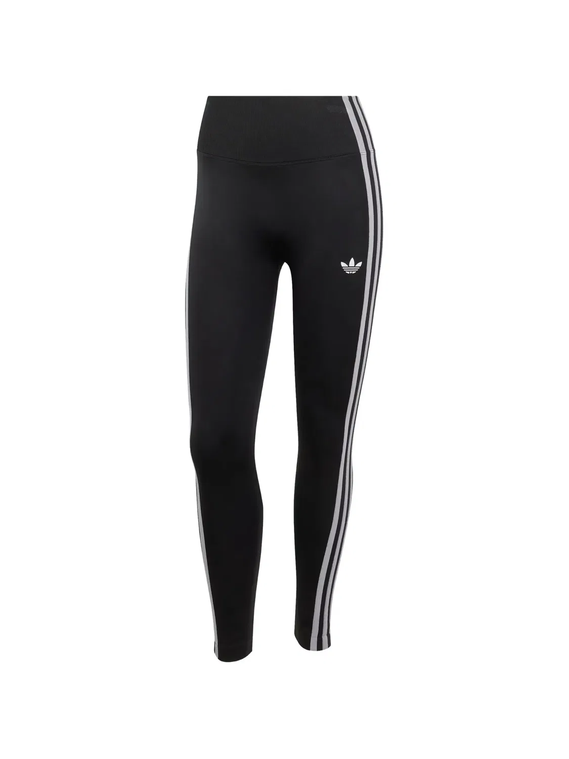 Леггинсы Essentials черные с полосками Adidas, черный