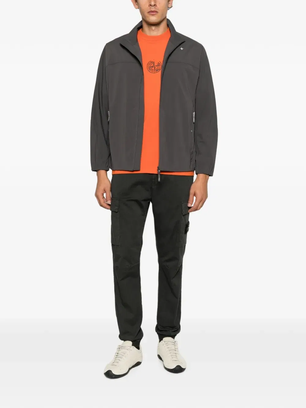 Рубашка Stellina на молнии Stone Island, серый — фото 2