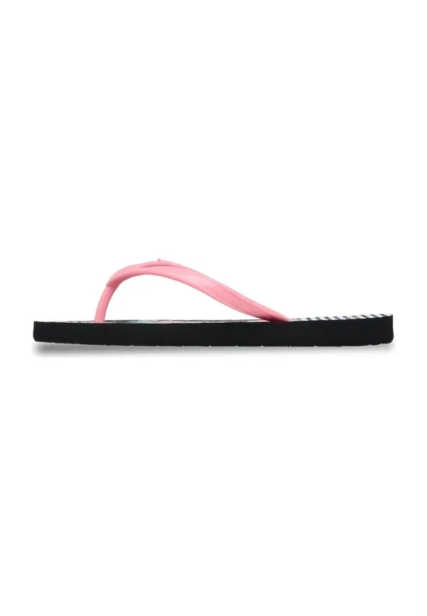 Сандалии с открытым носком Roxy Viva Stamp, Pink Black, черный/розовый