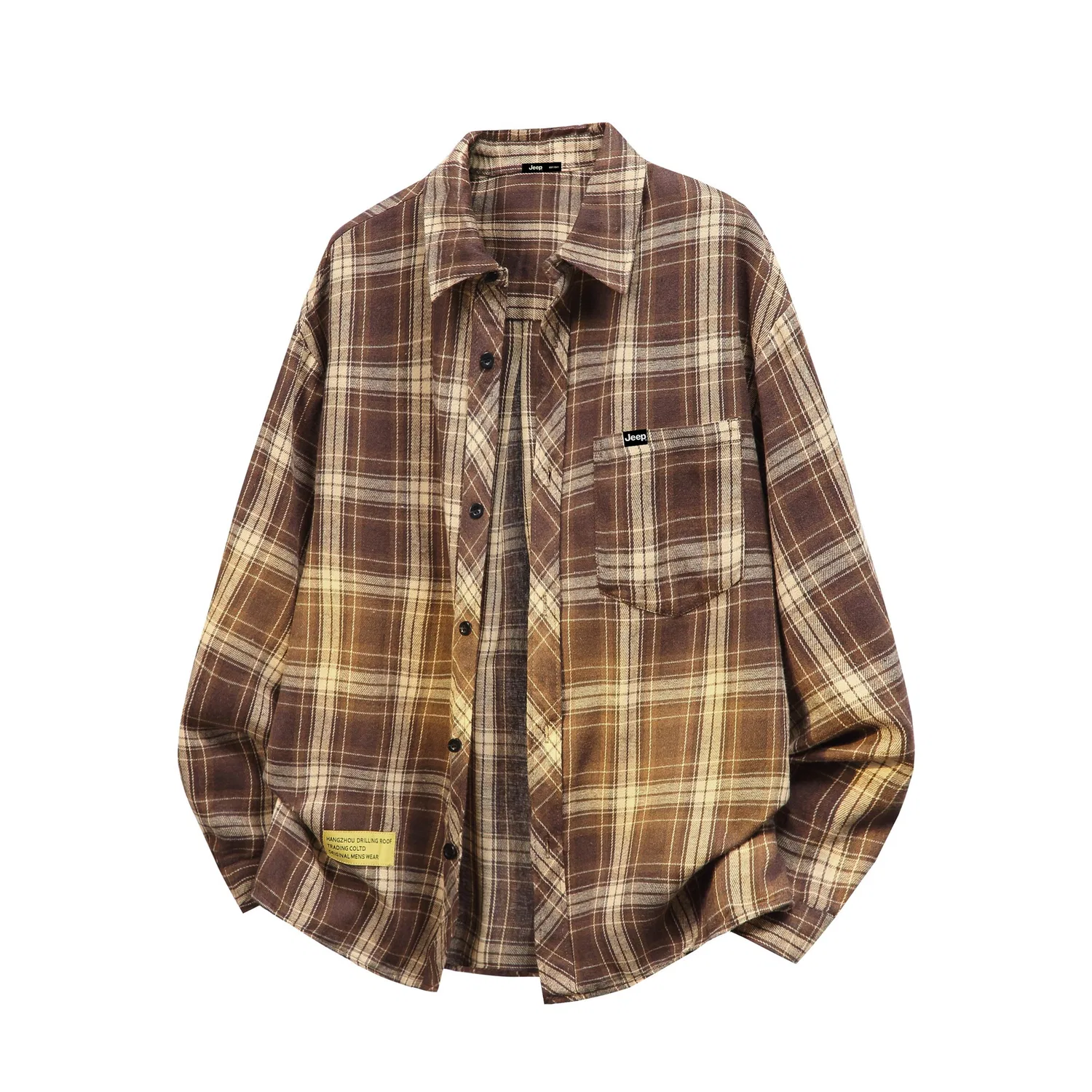Детская рубашка в клетку Jeep Leisure Collection, Navy Blue Plaid — фото 3