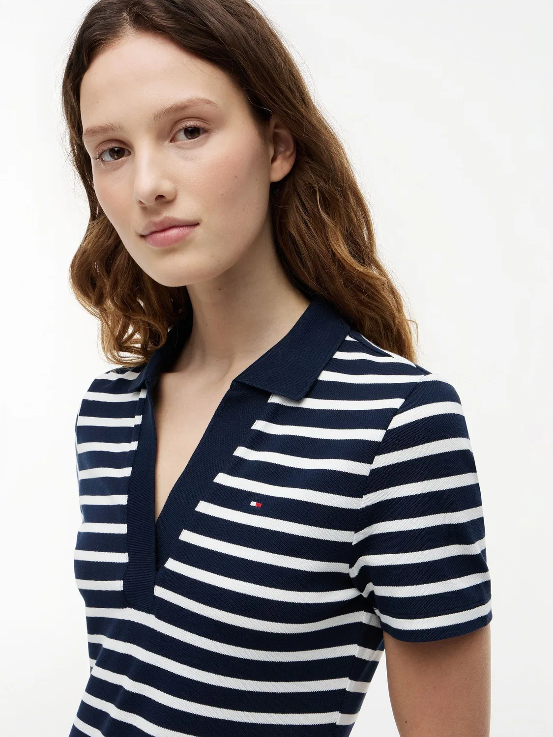 Платье-поло Slim Fit Tommy Hilfiger, синее — фото 3