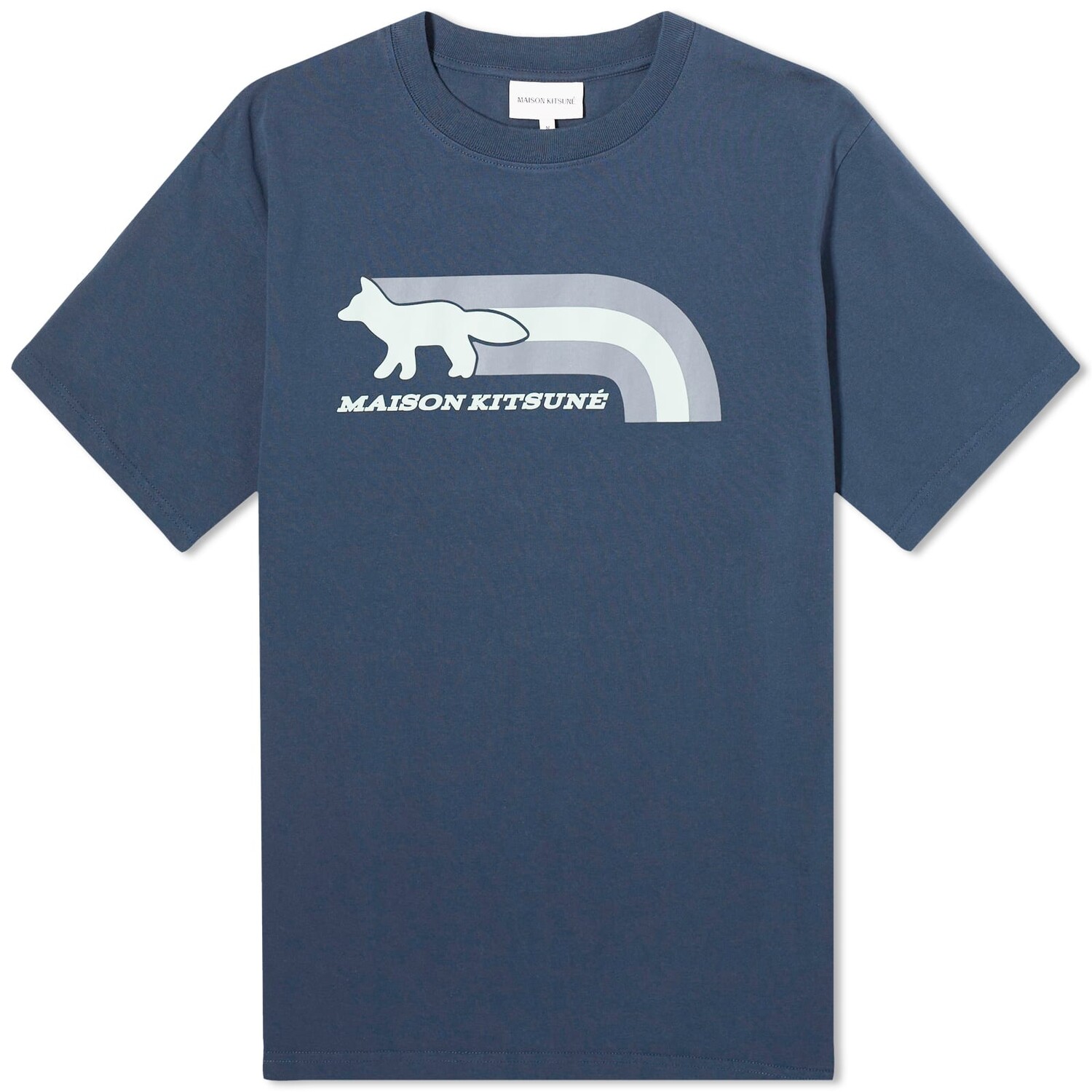 

Футболка Maison Kitsuné Flash Fox Comfort, темно-синий