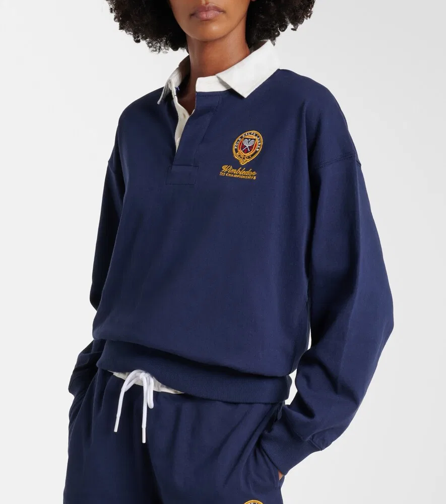 Хлопковая толстовка Wimbledon Polo Ralph Lauren, синий — фото 2