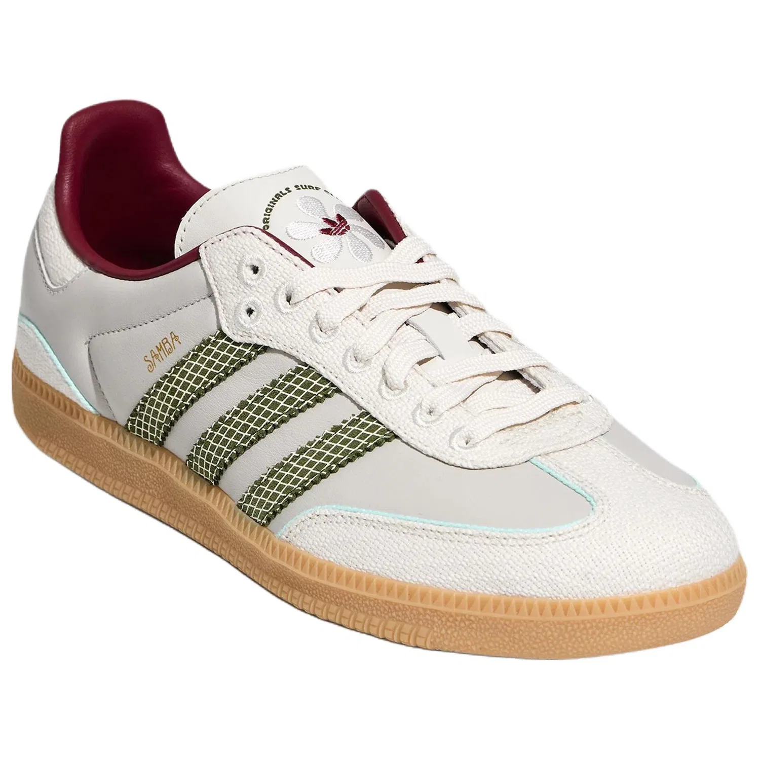 Детские кроссовки SAMBA OG Adidas Originals, Light Gray/Wild Pine/Track Gray — фото 4