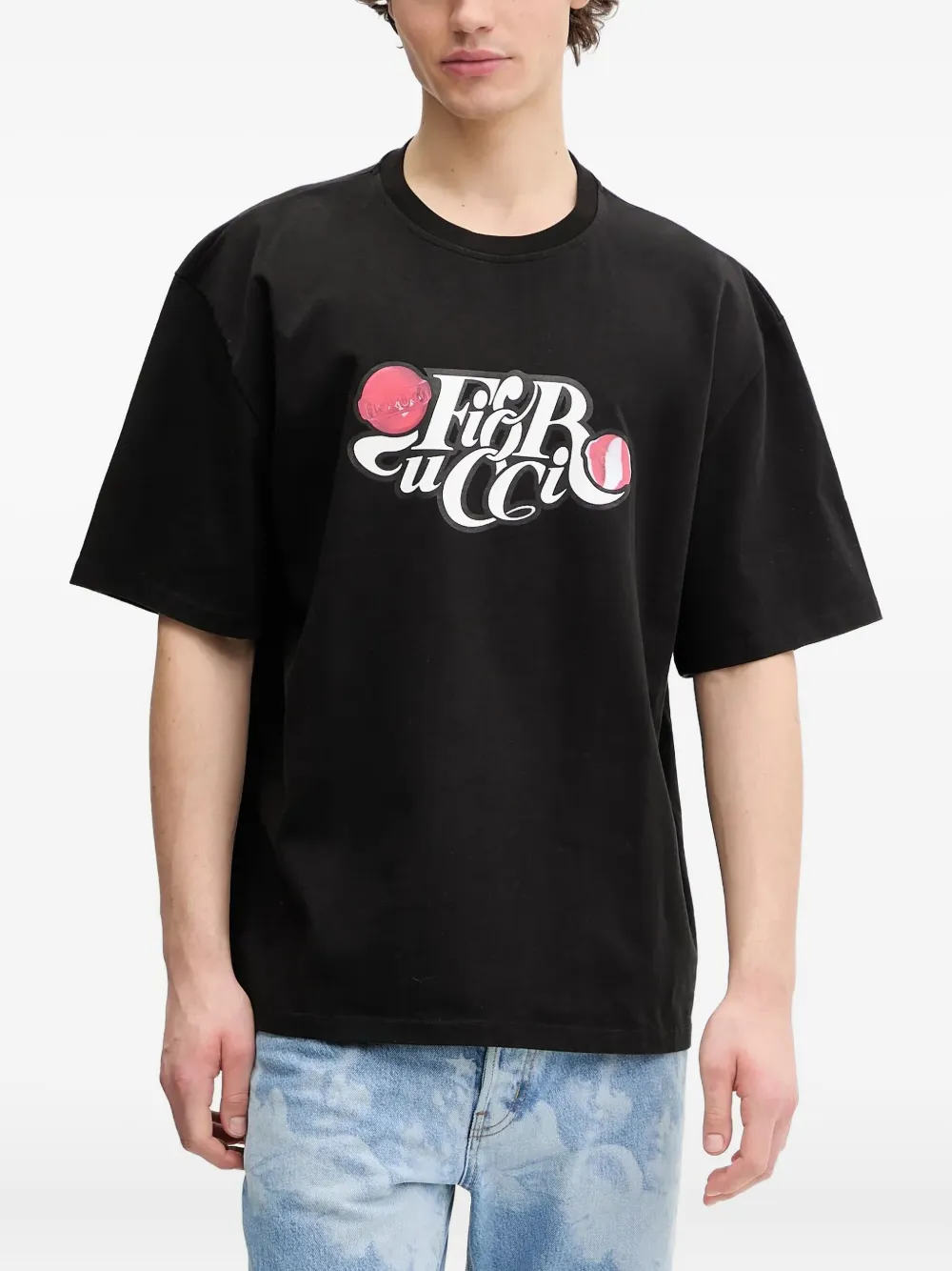 

Футболка с логотипом Fiorucci, черный