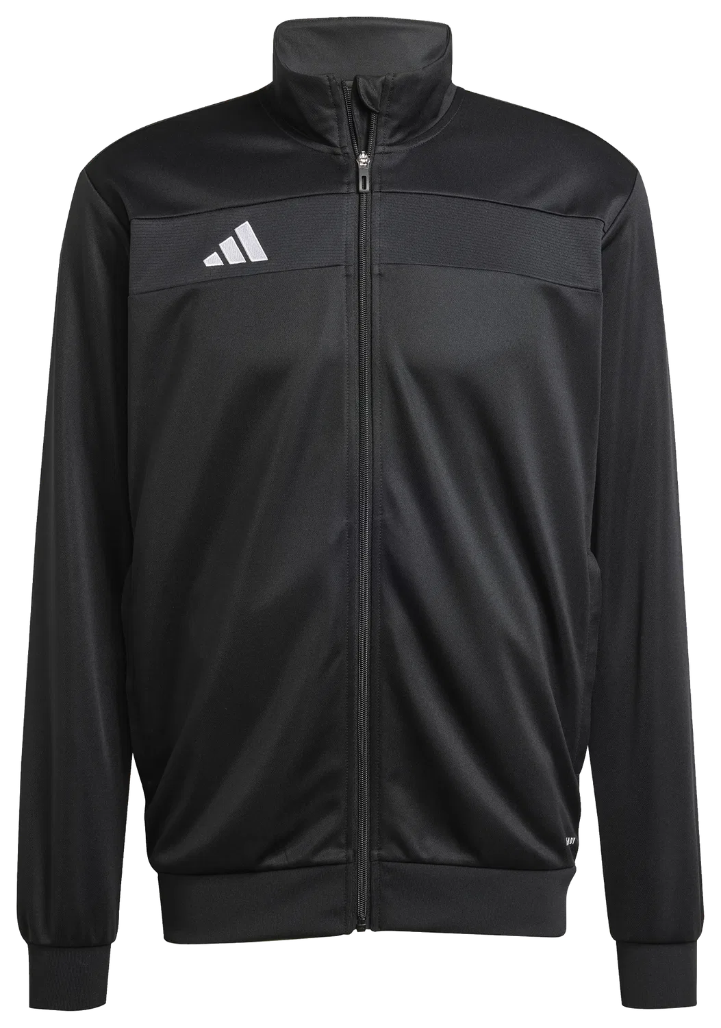 Мужская тренировочная куртка с полной застежкой-молнией, Tiro 25 Essentials, adidas, White Black — фото 3