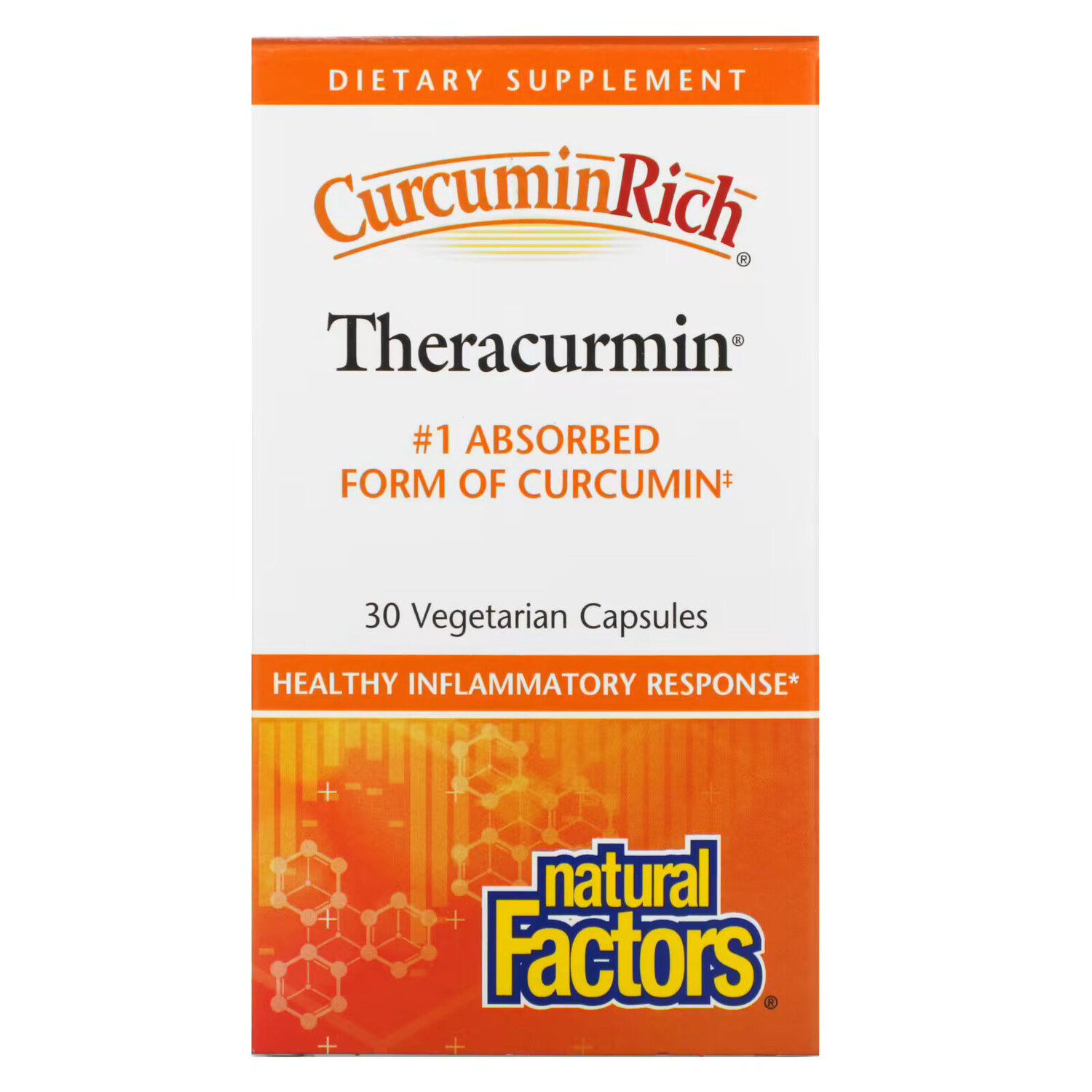 

Natural Factors, CurcuminRich, Theracurmin, куркумин, 30 вегетарианских капсул