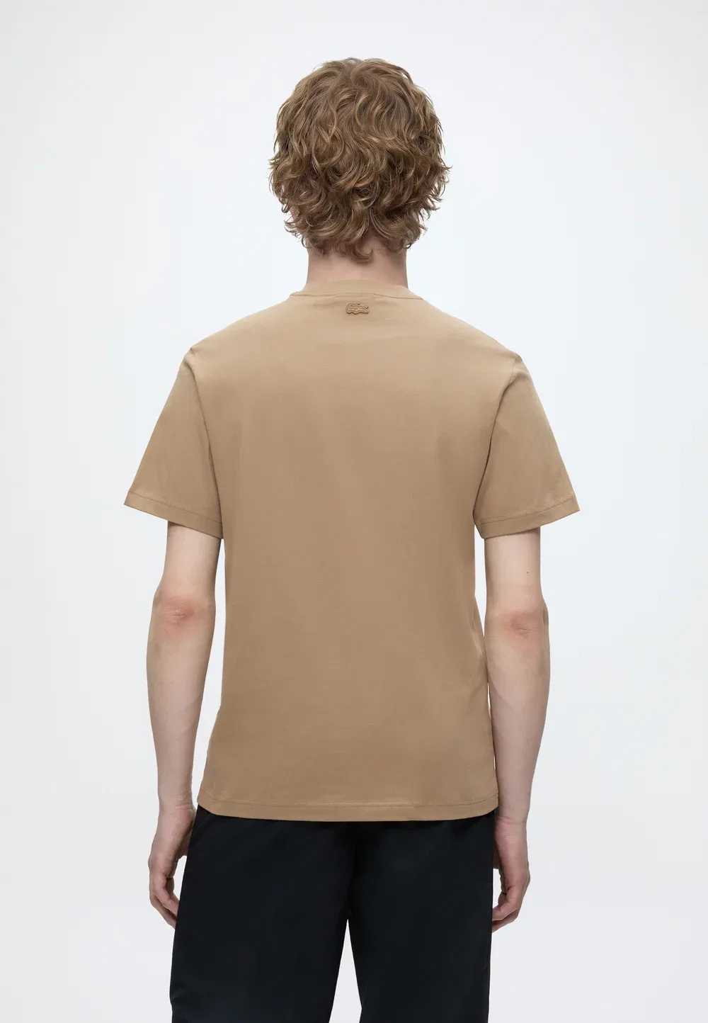 Классическая футболка - футболка с принтом Lacoste, Brown — фото 3