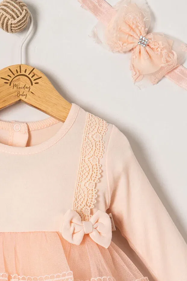 Детское платье для девочек с длинным рукавом Miniday Baby, Multicolor — фото 4