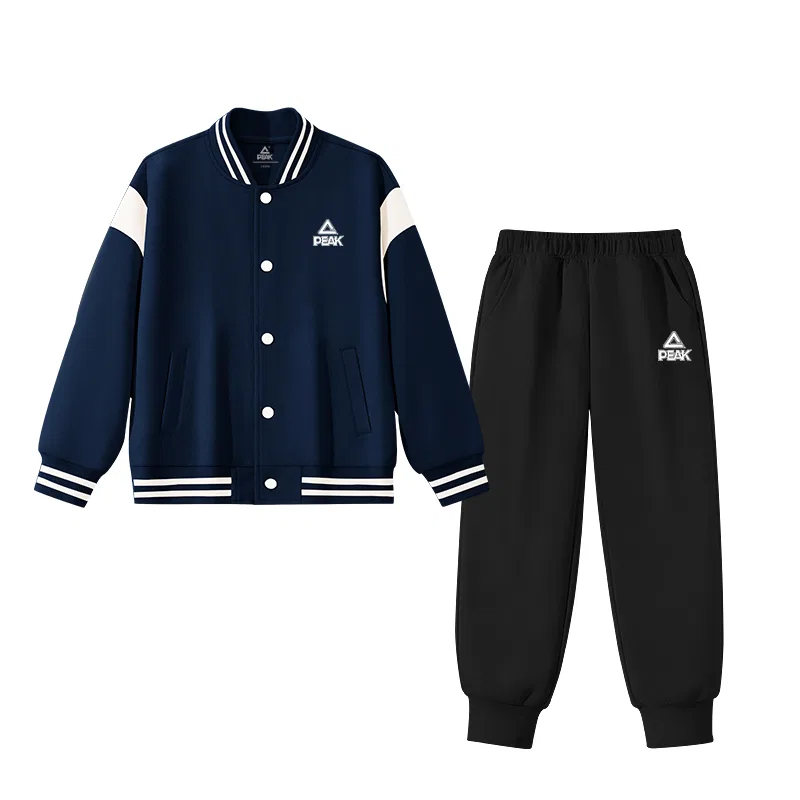 Спортивный костюм для детей PEAK Navy Blue/PK Logo White