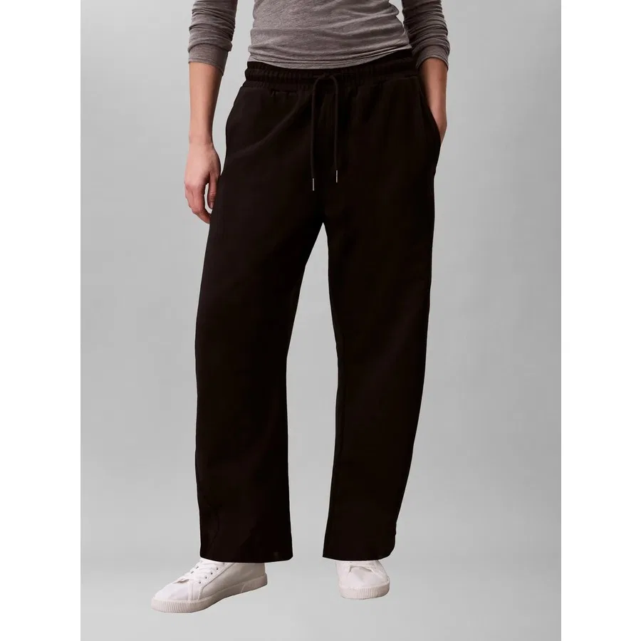 Женские спортивные штаны Calvin Klein Monogram French Terr, Черный — фото 2
