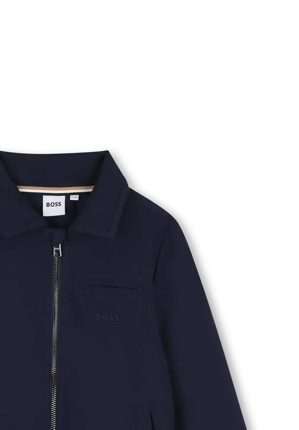 Кардиган из синтетической ткани - толстовка на молнии Boss Kidswear, Bleu Cargo — фото 3