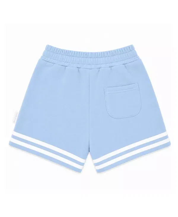 Детские шорты с полосками Unisex Striped Varsity Bits & Bows, Blue/White — фото 2