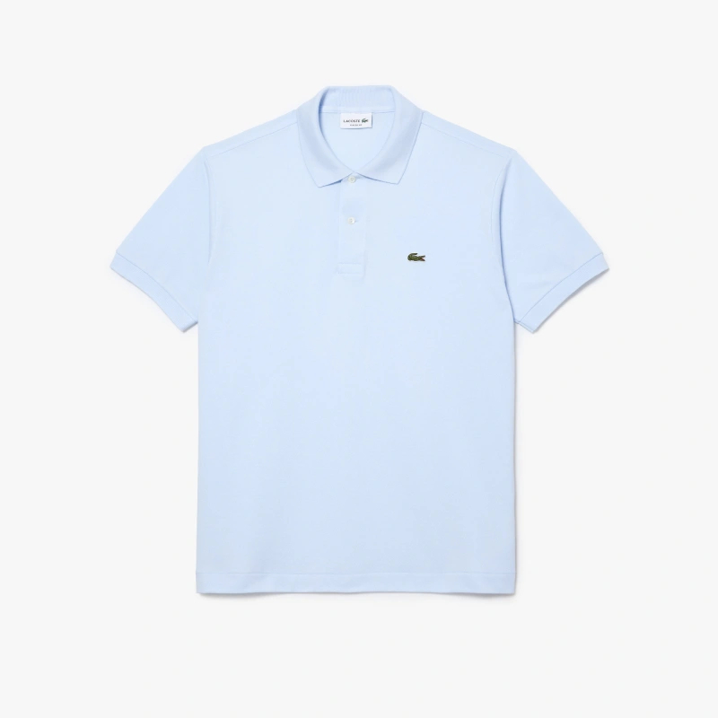 Рубашка-поло Lacoste Logo-Patched Short-Sleeve, голубой
