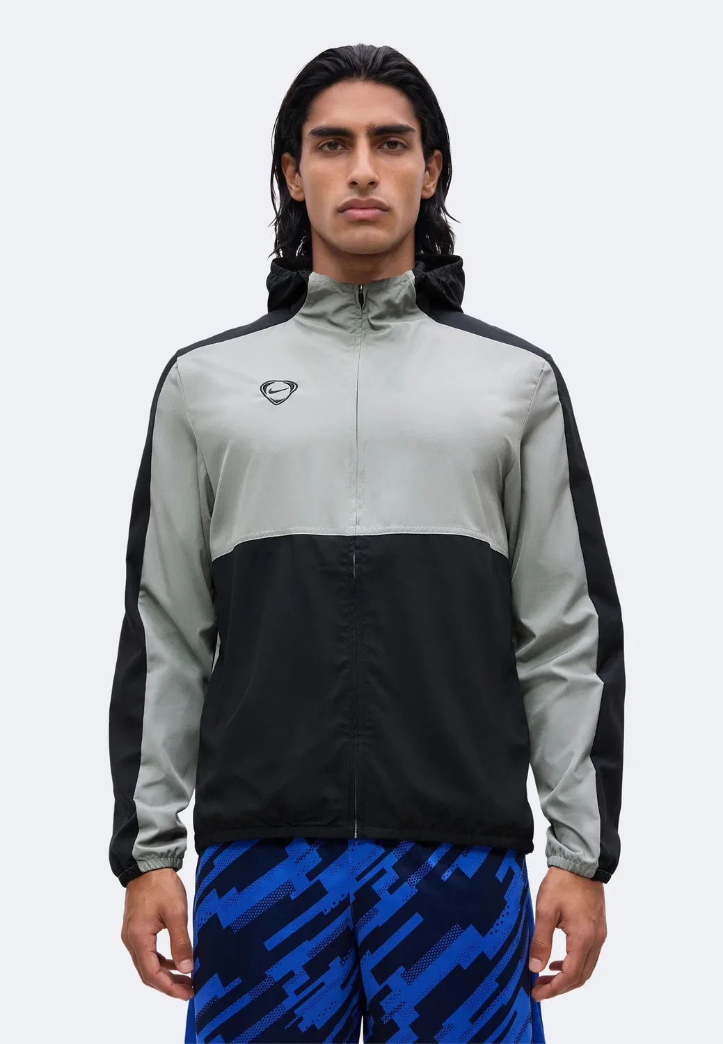 Мужская футбольная спортивная куртка - тренировочная куртка Nike Performance, Anthracite/Black/White