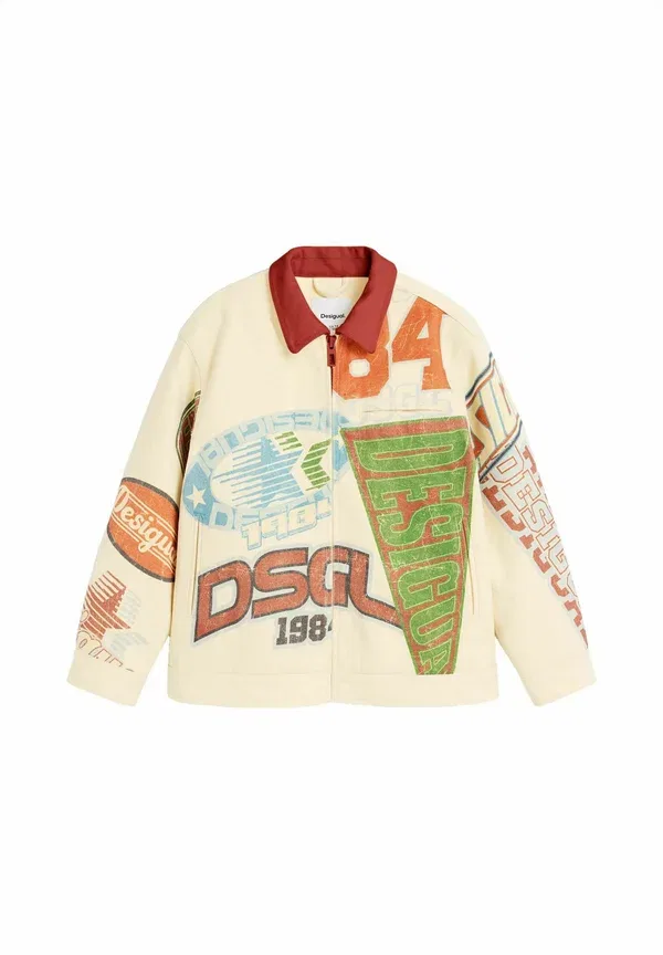Куртка с принтом - легкая куртка Desigual, белый