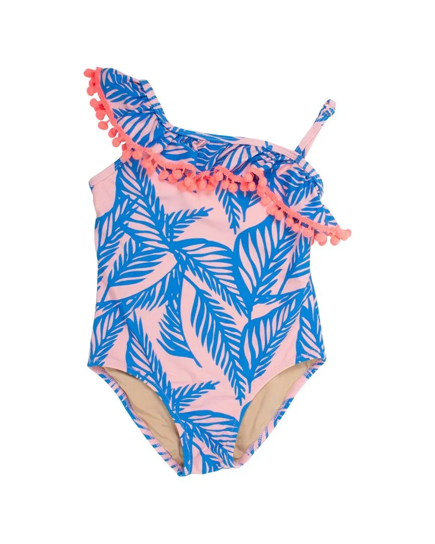 Детский купальник для девочек с защитой UPF 50+ Shade Critters One-Shoulder, синий
