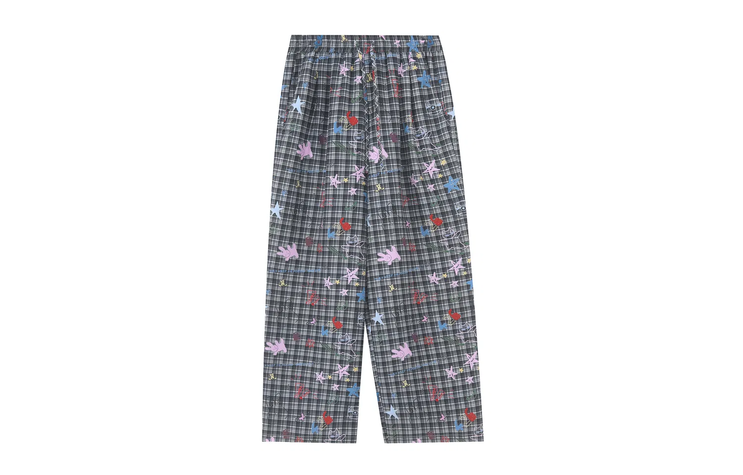 Детские повседневные брюки прямого кроя F426, Black Gray