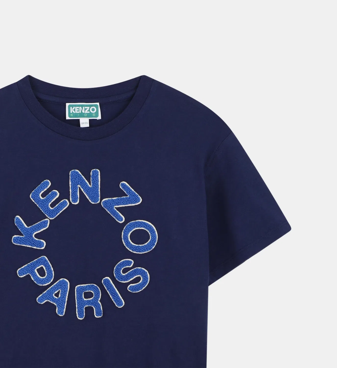 Футболка с короткими рукавами Kenzo Kids, синий — фото 3