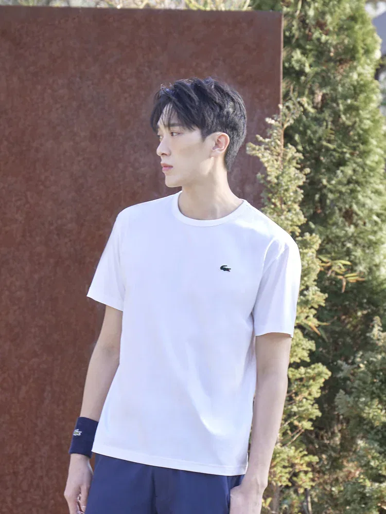 Футболка с принтом LACOSTE, White