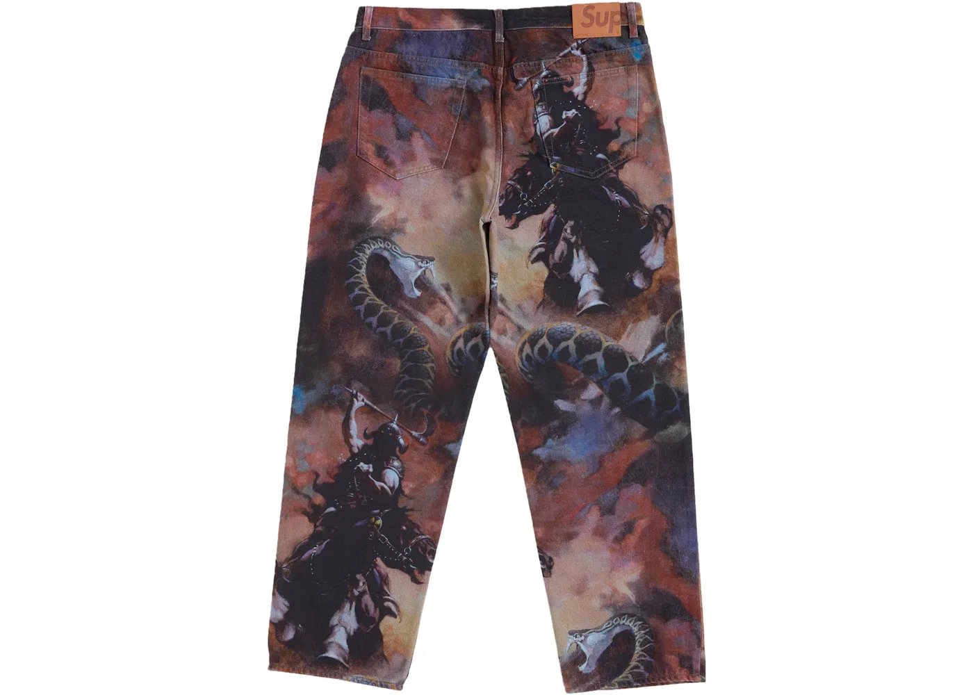 Мужские джинсы свободного кроя Frazetta Supreme, Multicolor — фото 2