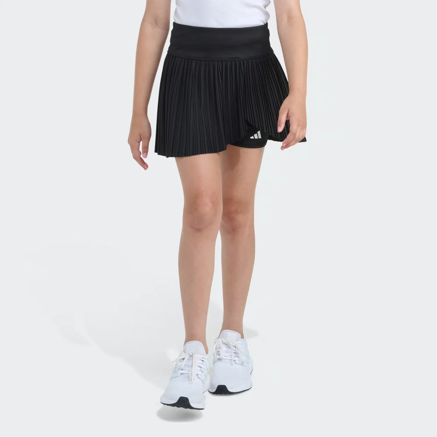 Детская юбка-шорты в складку с внутренними велошортами Adidas Sportswear, черный
