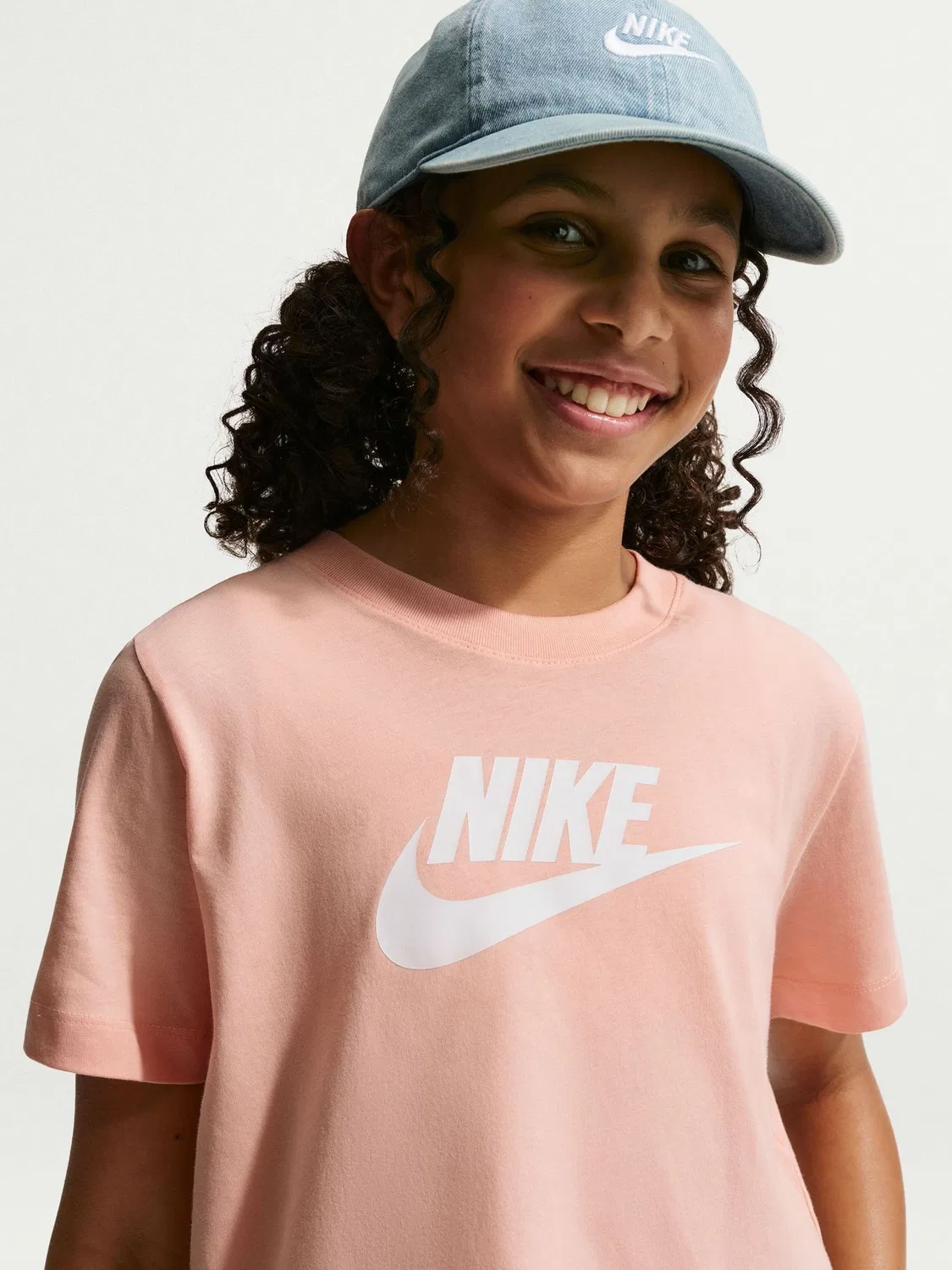 Футболка укороченная, хлопок Nike, оранжевый — фото 3