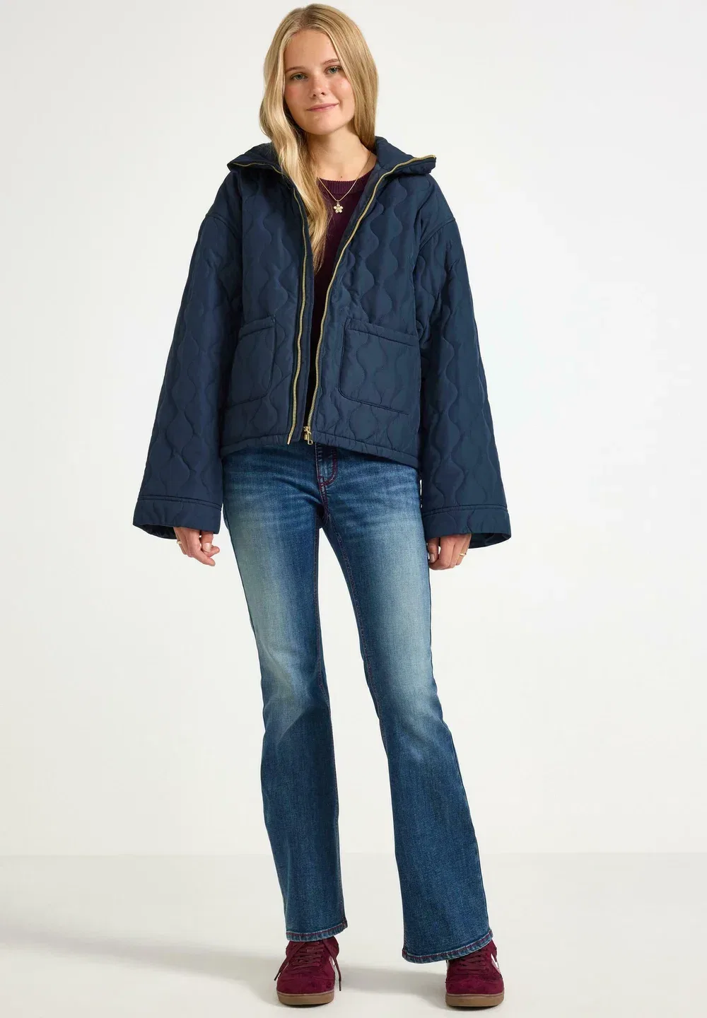 Стеганая куртка - зимняя куртка Lindex, Dark Navy
