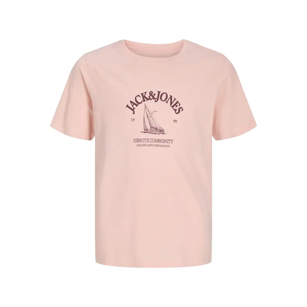 Футболка с коротким рукавом Nantucket Jack & Jones, розовый — фото 3