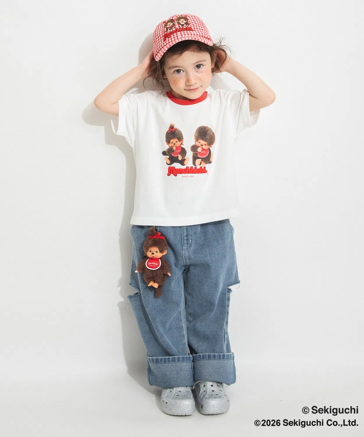 Детская футболка с длинным рукавомMonchhichi branshes, Sax Blue — фото 3