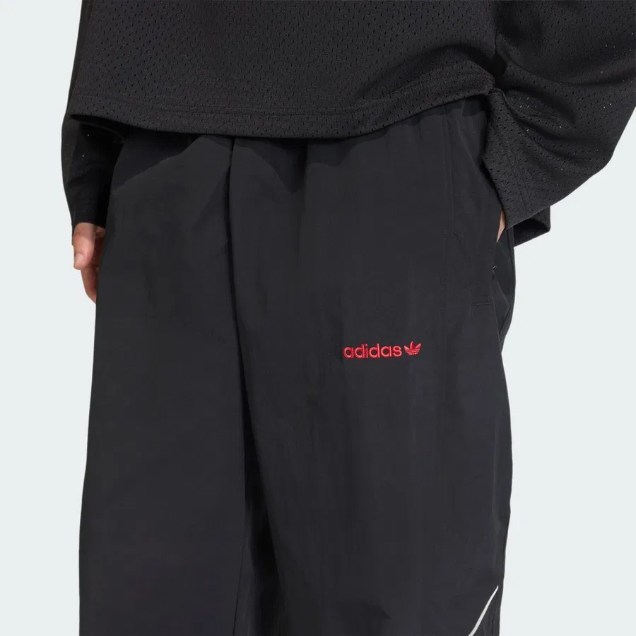 Спортивные брюки с завязкой на талии adidas Originals Cutline Trackpants, Черный — фото 4