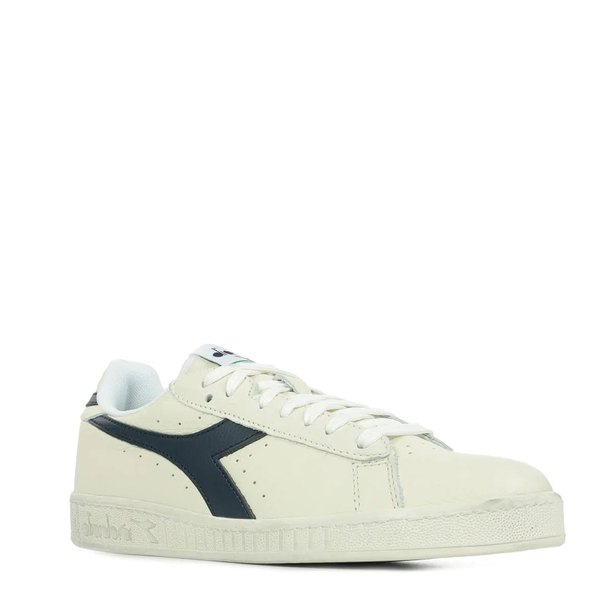 Детские кроссовки спортивные Game L Low Waxed Diadora, White Blue Caspian Sea — фото 4