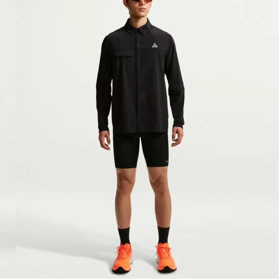 Мужская рубашка хлопковая Nike ACG, Black — фото 3