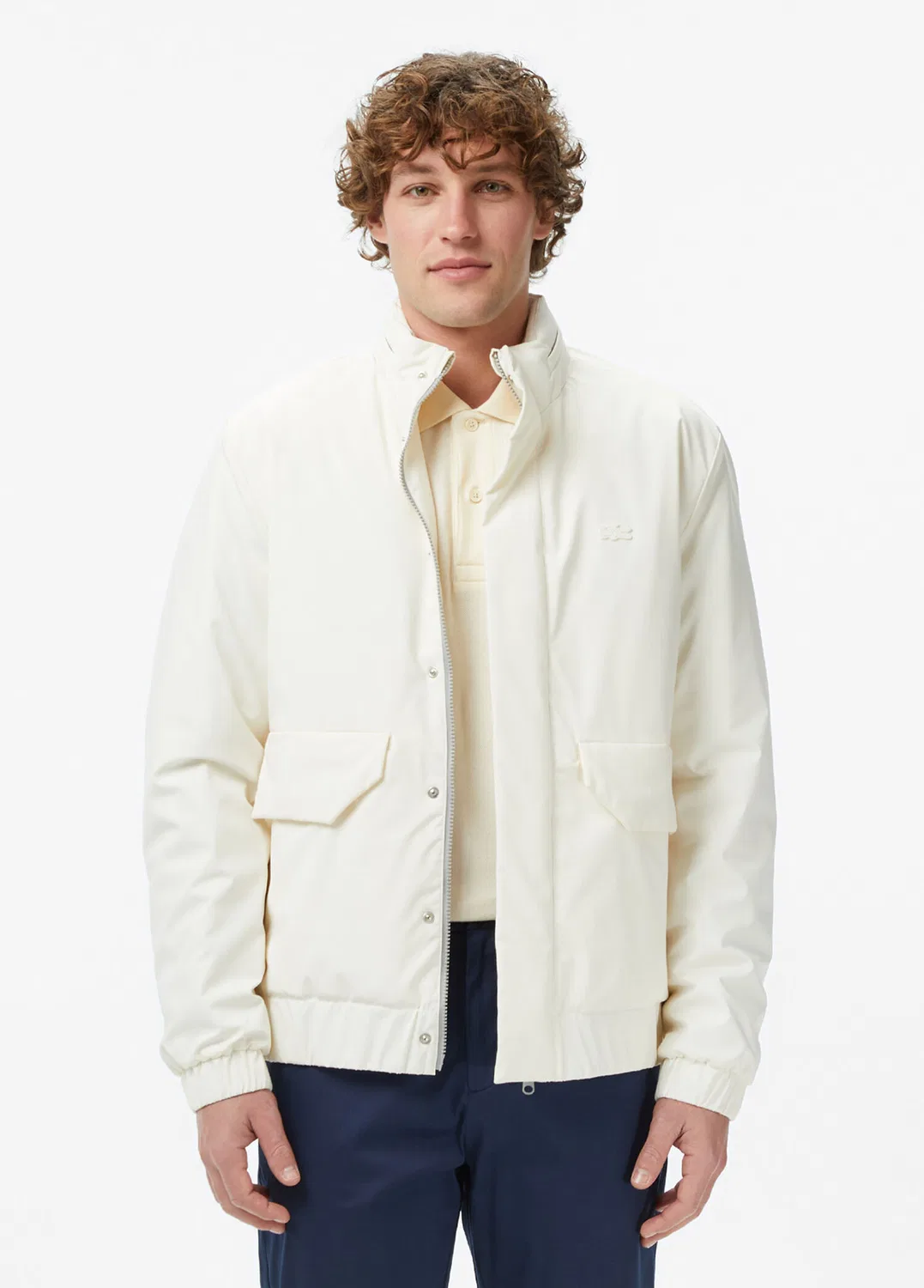 Куртка Relaxed Fit Dik Yaka Lacoste, cream