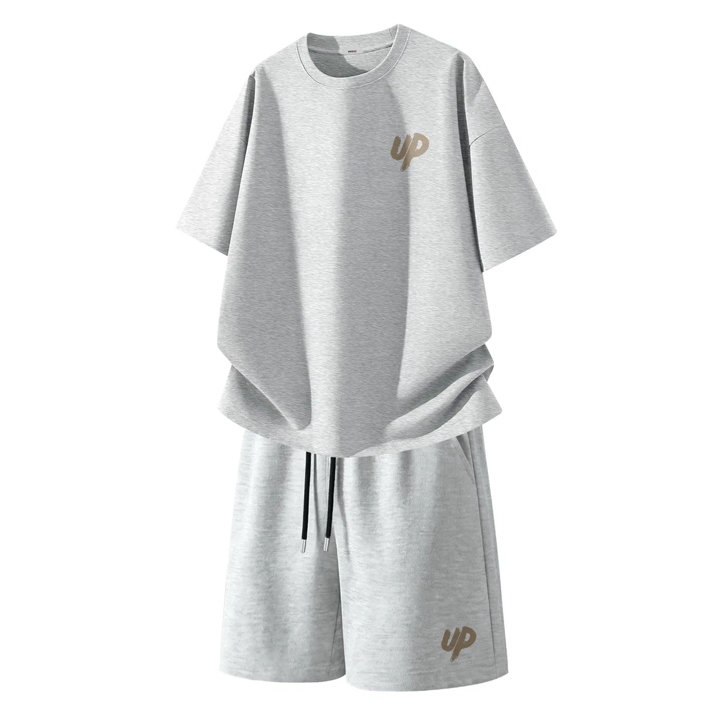 Детский комплект спортивной одежды из хлопка MINISO, Heather Gray Heather Gray