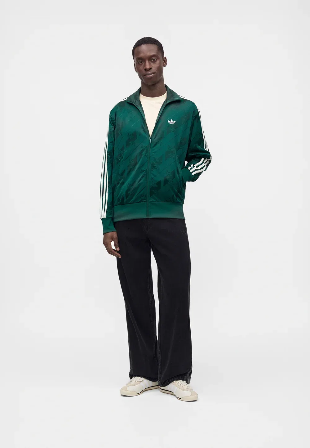 Куртка Monogram Firebird - летняя куртка Adidas Originals, Collegiate Green — фото 2